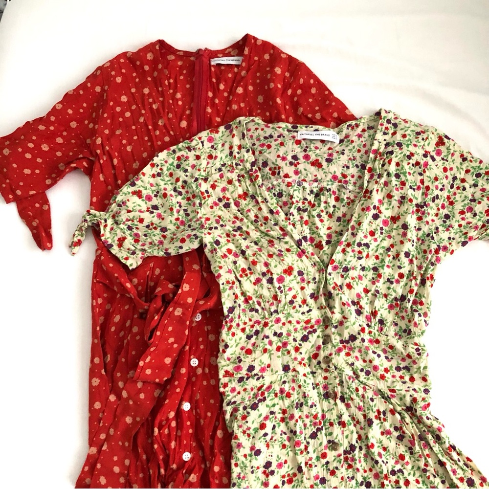 FAITHFULL THE BRAND dresses x2